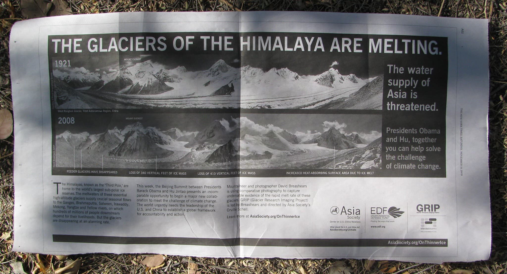 Himalayan Glaciers Melting 65 Percent Faster, Threatening Water Supply
